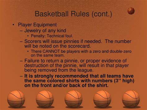 Basketball Game Rules
